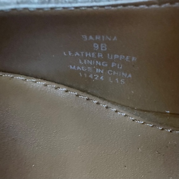 Ralph Lauren Women’s Sarina Tan Ivory Blue Tie Dye Slip On Pumps Heels Shoes 9 B - Picture 8 of 8